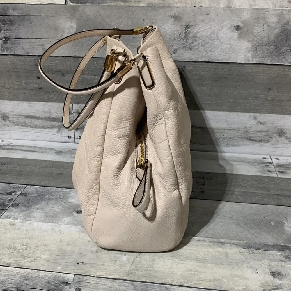 Coach‎ Madison Leather Phoebe Satchel Cream